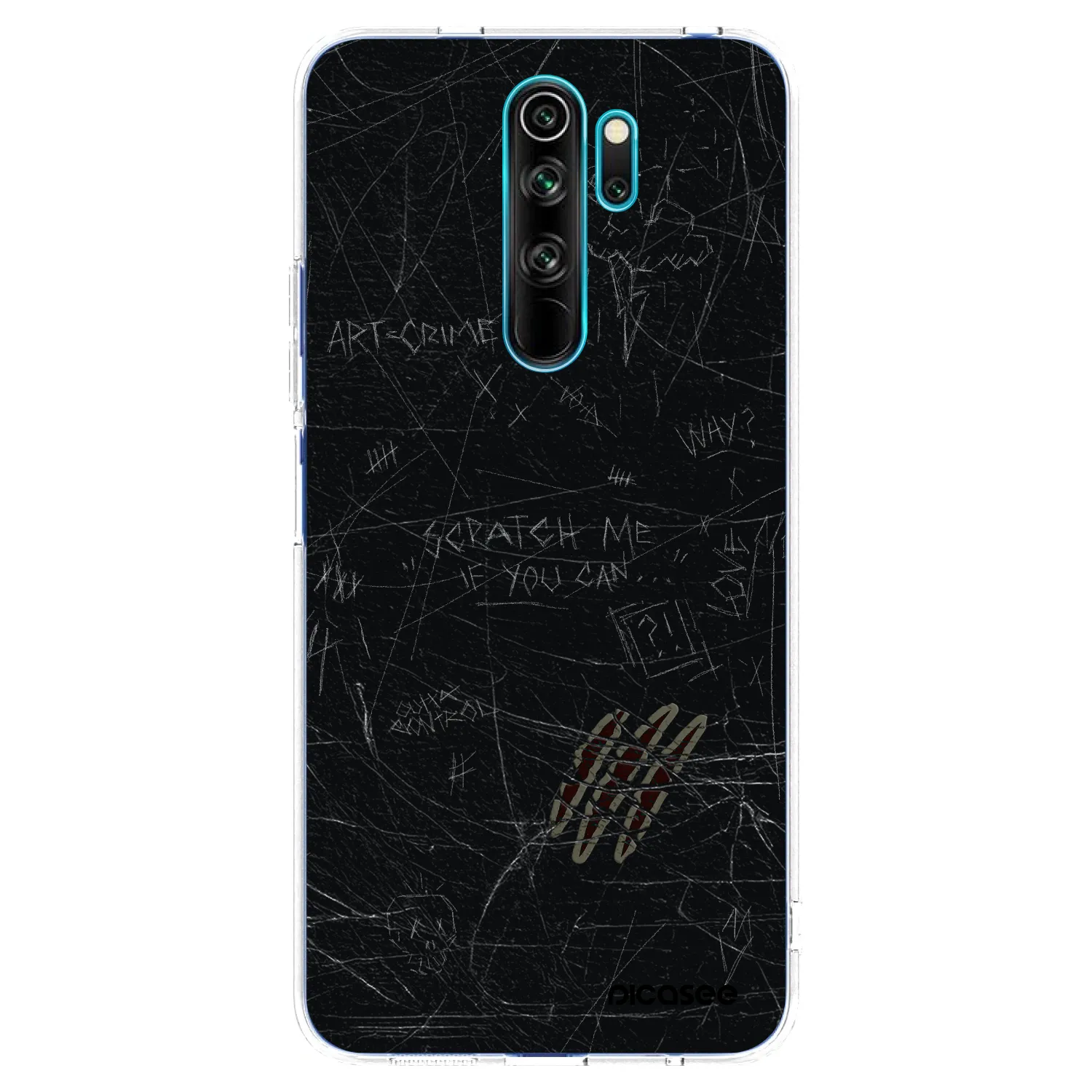 Picasee silikónový prehľadný obal pre Xiaomi Redmi Note 8 Pro - SCRATCH