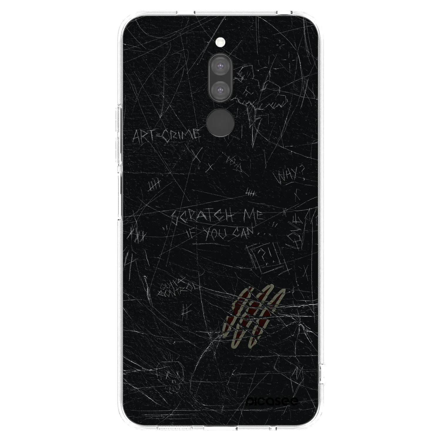 Silikónový prehľadný obal pre Xiaomi Redmi 8 - SCRATCH