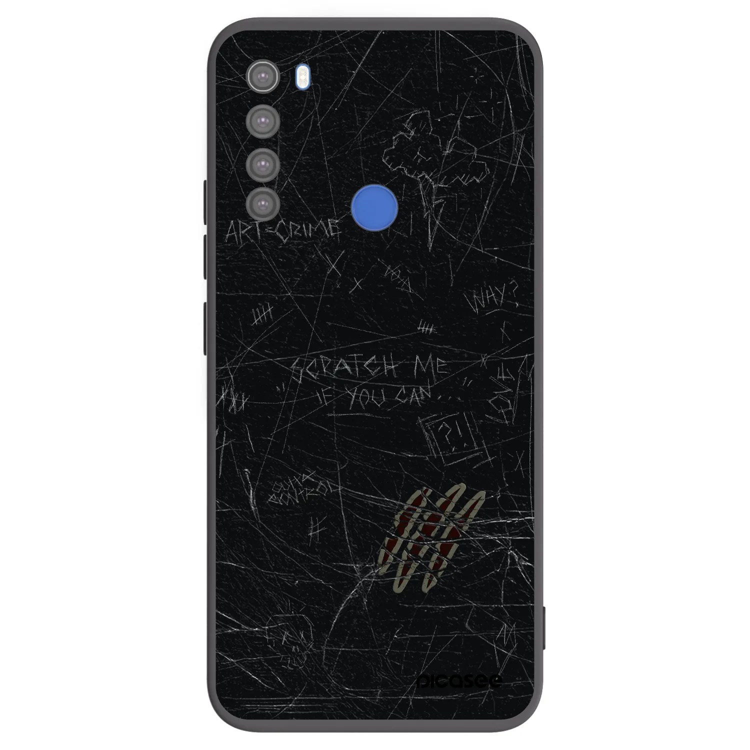Picasee silikónový čierny obal pre Xiaomi Redmi Note 8T - SCRATCH