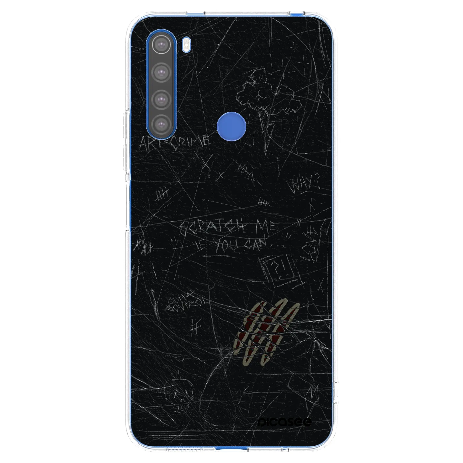 Picasee silikónový prehľadný obal pre Xiaomi Redmi Note 8T - SCRATCH