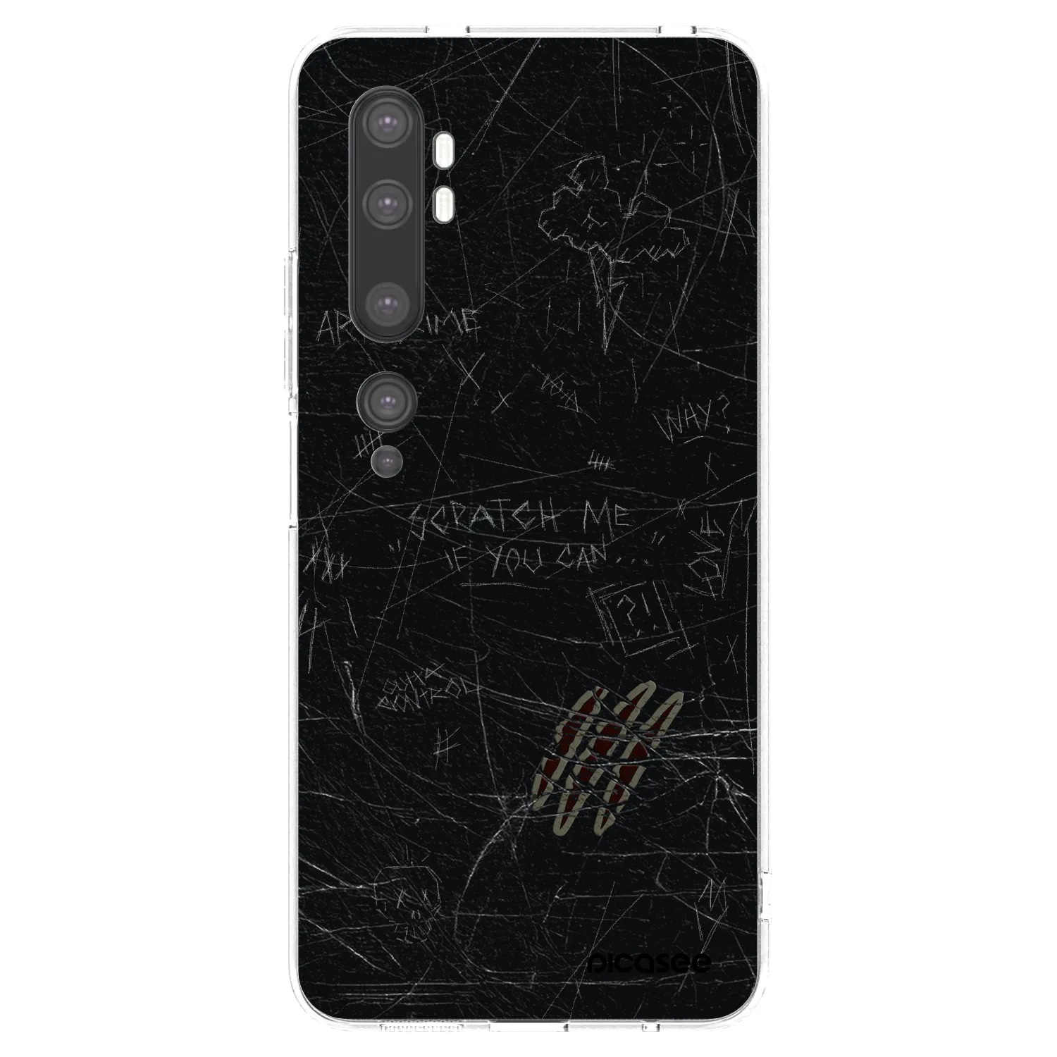 Silikónový prehľadný obal pre Xiaomi Mi Note 10 (Pro) - SCRATCH