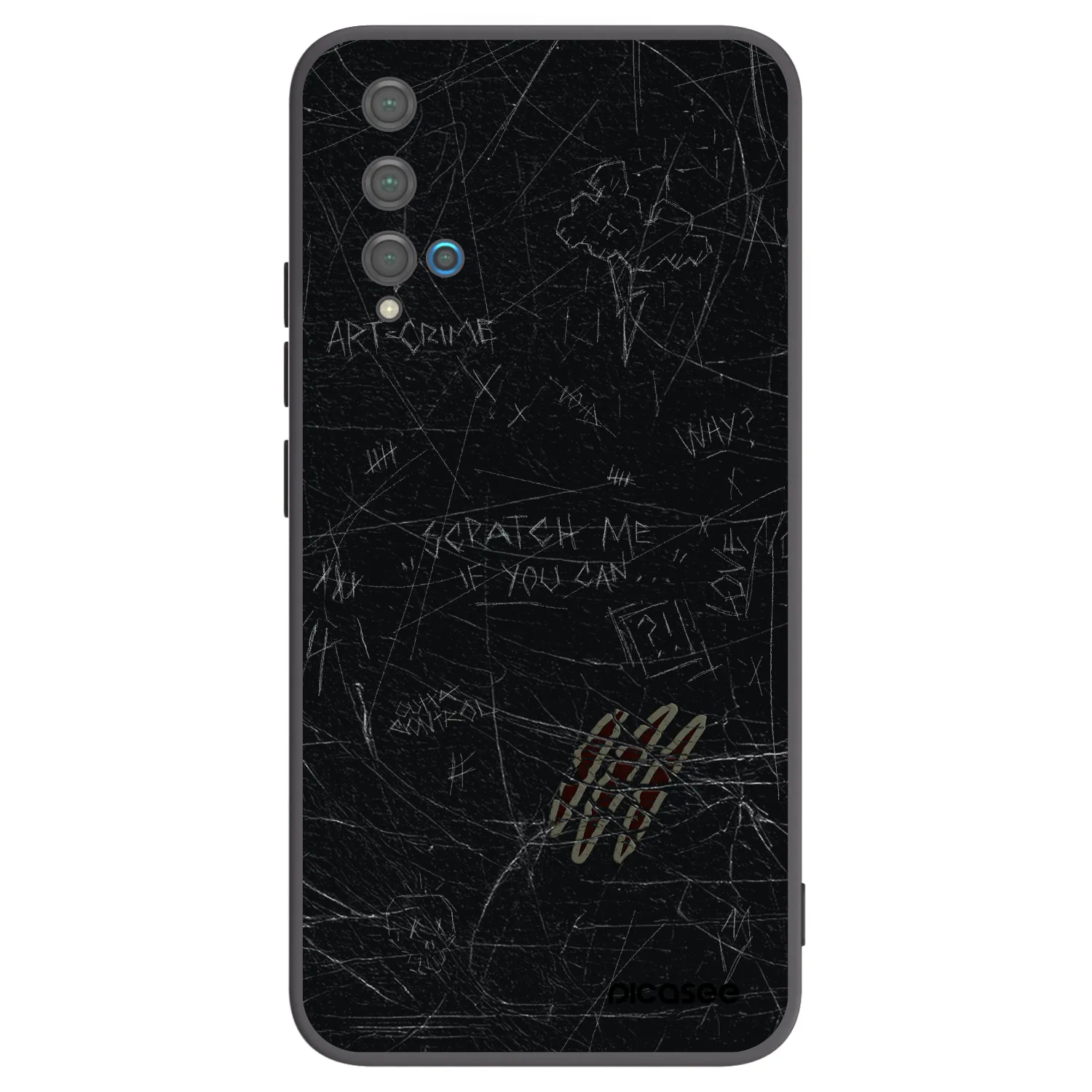 Picasee silikónový čierny obal pre Huawei Nova 5T - SCRATCH
