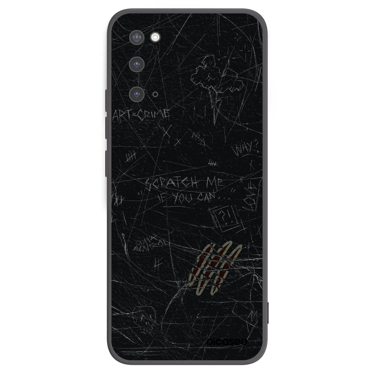 Picasee silikónový čierny obal pre Samsung Galaxy S20 G980F - SCRATCH