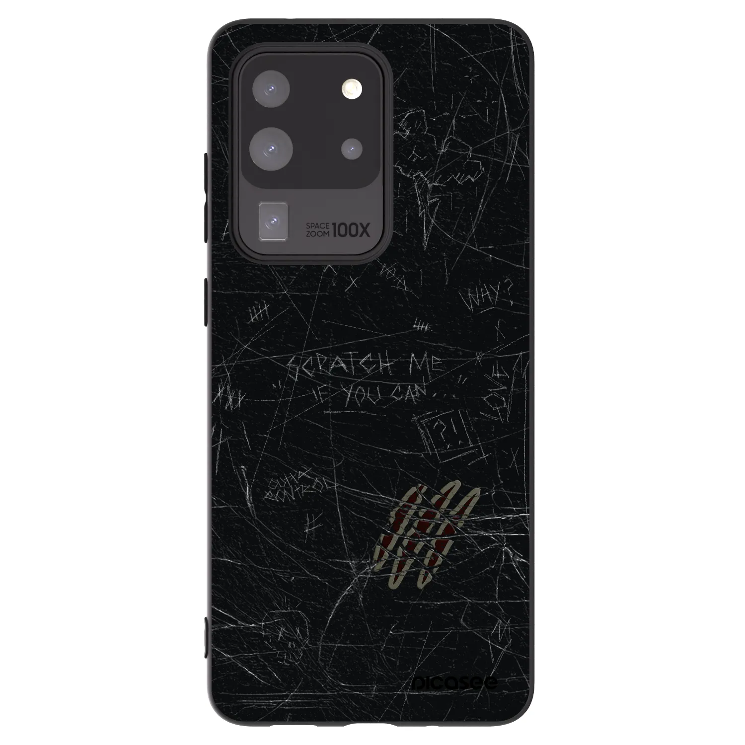 Picasee silikónový čierny obal pre Samsung Galaxy S20 Ultra 5G G988F - SCRATCH