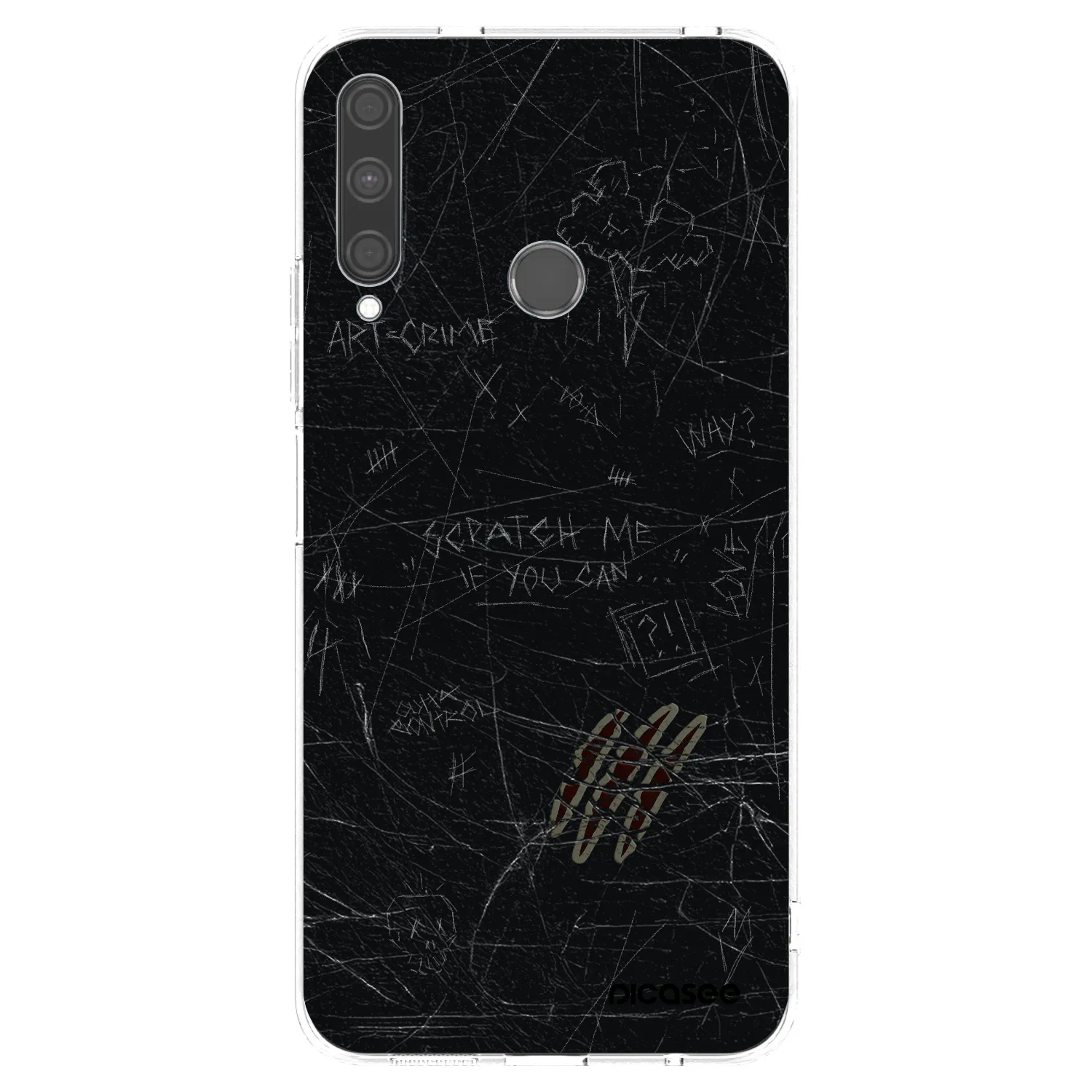 Picasee silikónový prehľadný obal pre Huawei P40 Lite E - SCRATCH