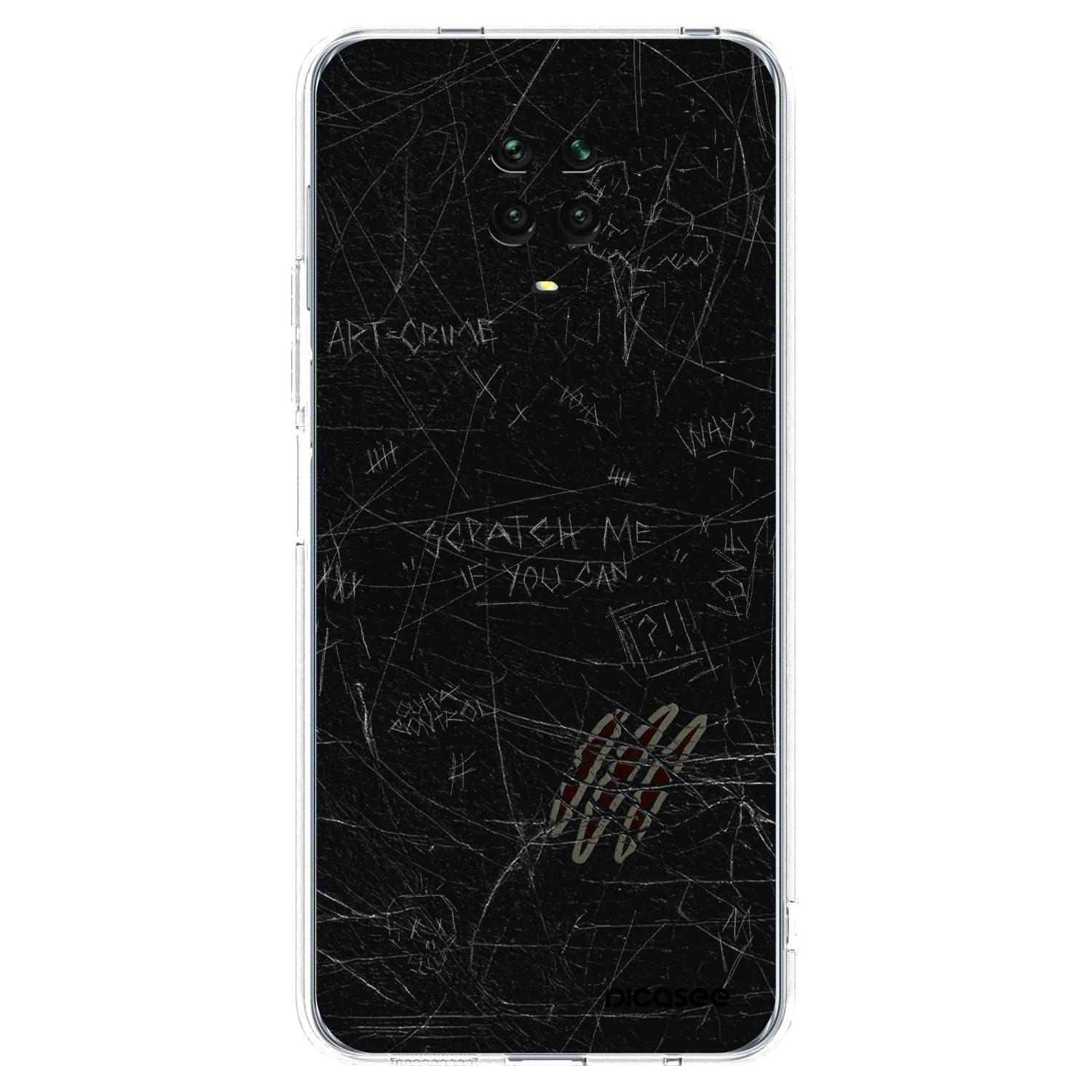 Picasee silikónový prehľadný obal pre Xiaomi Redmi Note 9 Pro - SCRATCH