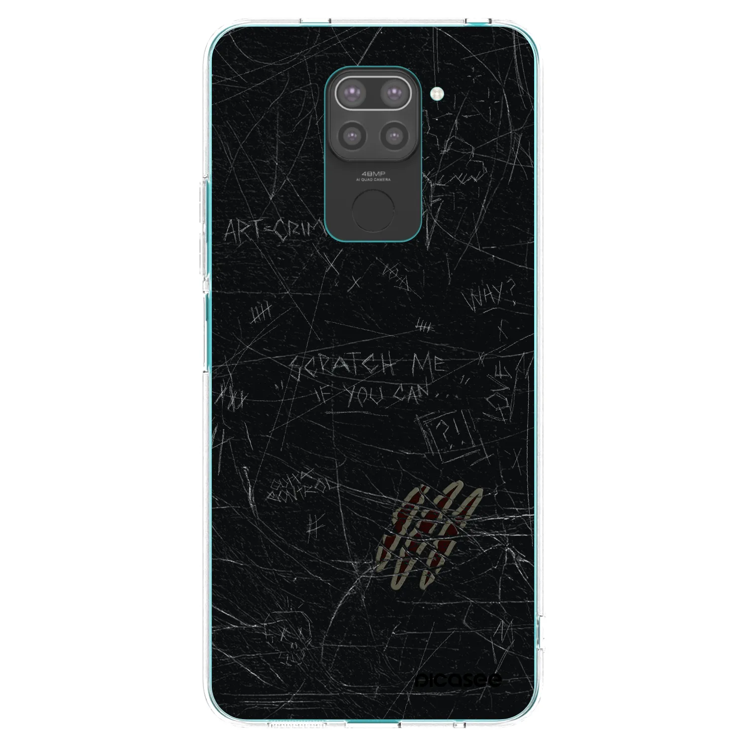 Picasee silikónový čierny obal pre Xiaomi Redmi Note 9 - SCRATCH
