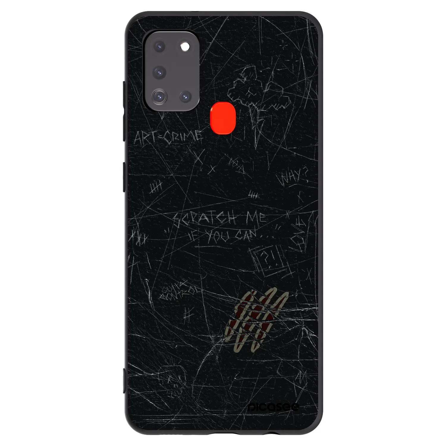 Picasee silikónový čierny obal pre Samsung Galaxy A21s - SCRATCH