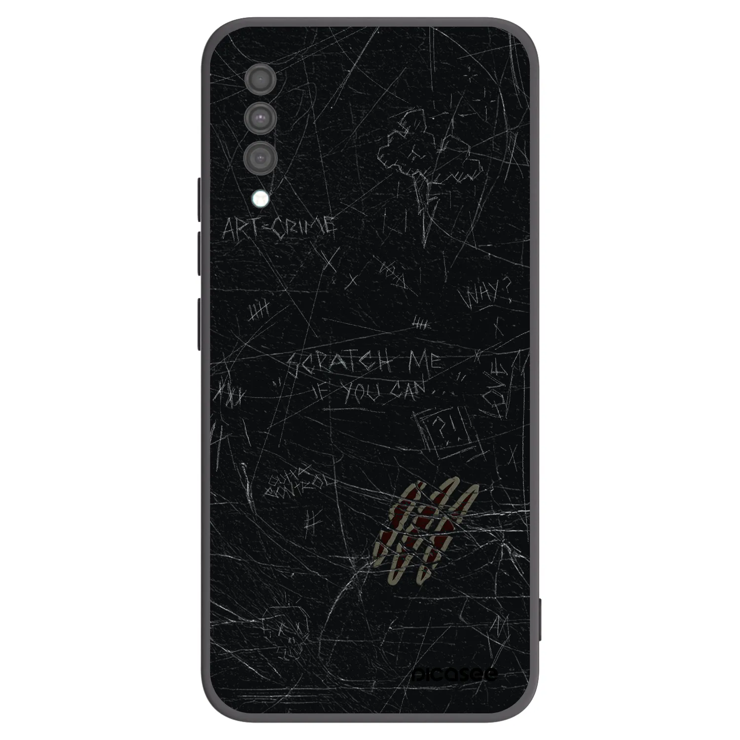 Picasee silikónový čierny obal pre Samsung Galaxy A30s A307F - SCRATCH