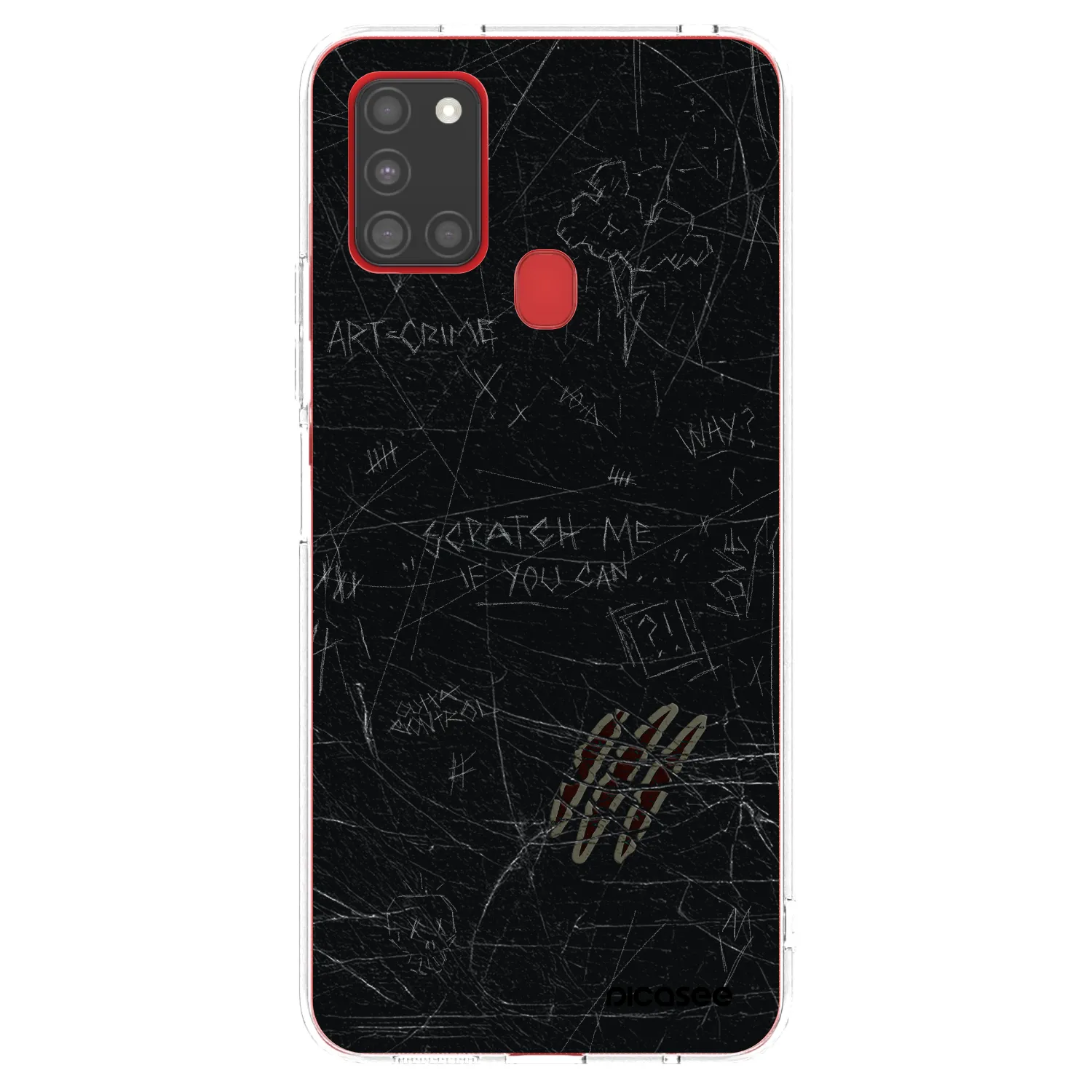 Picasee silikónový prehľadný obal pre Samsung Galaxy A21s - SCRATCH