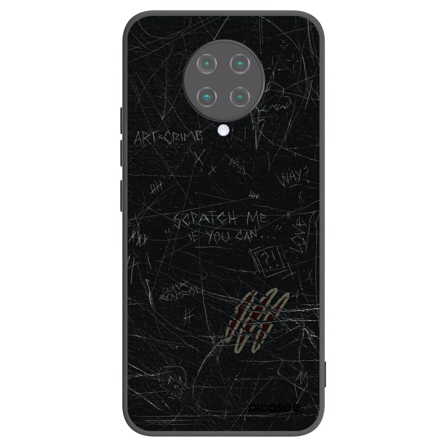 Picasee silikónový čierny obal pre Xiaomi Poco F2 Pro - SCRATCH