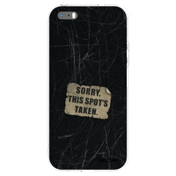 Picasee silikónový prehľadný obal pre Apple iPhone 5/5S/SE - SORRY
