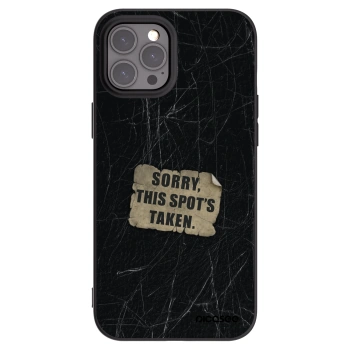 Picasee silikónový čierny obal pre Apple iPhone 12 Pro Max - SORRY