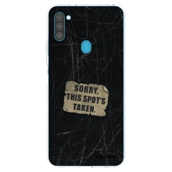 Picasee silikónový prehľadný obal pre Samsung Galaxy M11 - SORRY