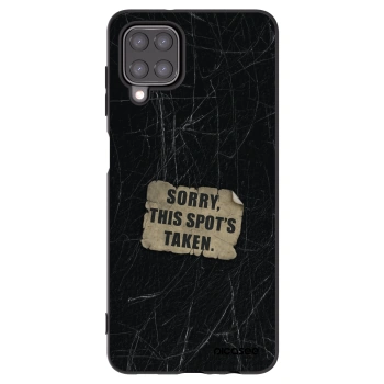 Picasee silikónový čierny obal pre Samsung Galaxy A12 A125F - SORRY