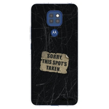 Picasee silikónový prehľadný obal pre Motorola Moto G9 Play - SORRY