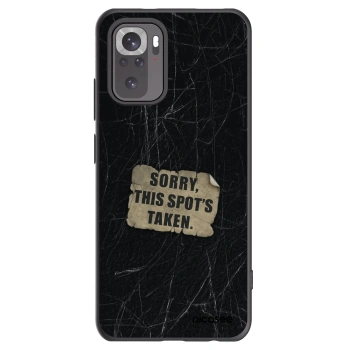Picasee silikónový čierny obal pre Xiaomi Redmi Note 10 - SORRY