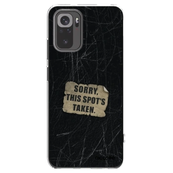 Picasee silikónový prehľadný obal pre Xiaomi Redmi Note 10S - SORRY