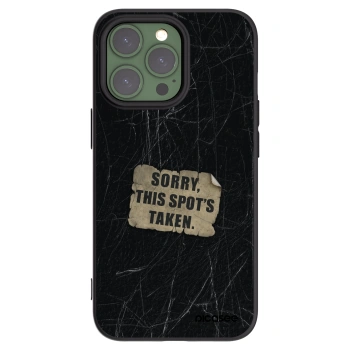 Picasee silikónový čierny obal pre Apple iPhone 13 Pro - SORRY