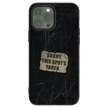 Picasee silikónový čierny obal pre Apple iPhone 13 Pro Max - SORRY