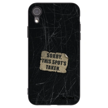 Picasee silikónový čierny obal pre Apple iPhone XR - SORRY
