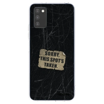 Picasee silikónový prehľadný obal pre Samsung Galaxy A02s A025G - SORRY