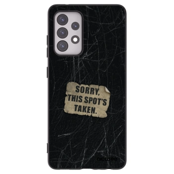 Picasee silikónový čierny obal pre Samsung Galaxy A52s 5G A528B - SORRY