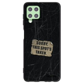 Picasee silikónový čierny obal pre Samsung Galaxy A22 A225F 4G - SORRY