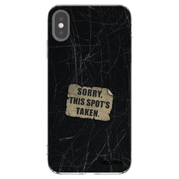 Picasee silikónový prehľadný obal pre Apple iPhone XS Max - SORRY