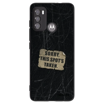 Picasee silikónový čierny obal pre Motorola Moto G60 - SORRY