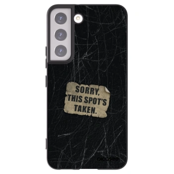 Picasee silikónový čierny obal pre Samsung Galaxy S22 5G - SORRY