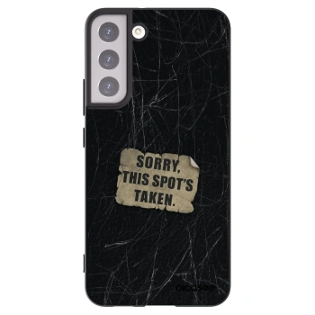 Picasee silikónový čierny obal pre Samsung Galaxy S22+ 5G - SORRY
