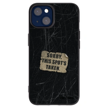 Picasee silikónový čierny obal pre Apple iPhone 14 - SORRY