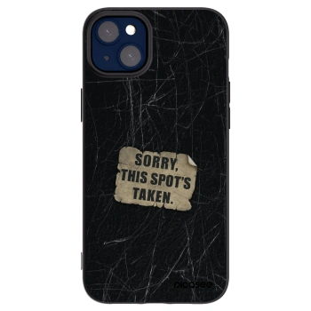 Picasee silikónový čierny obal pre Apple iPhone 14 Plus - SORRY