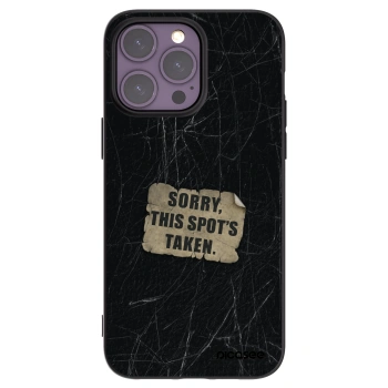 Picasee silikónový čierny obal pre Apple iPhone 14 Pro Max - SORRY