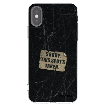 Picasee silikónový prehľadný obal pre Apple iPhone X/XS - SORRY