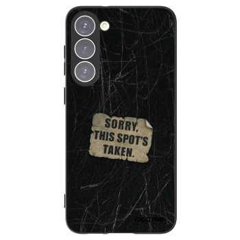 Picasee silikónový čierny obal pre Samsung Galaxy S23+ 5G - SORRY