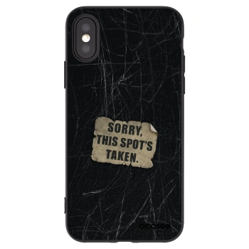 Picasee silikónový čierny obal pre Apple iPhone X/XS - SORRY