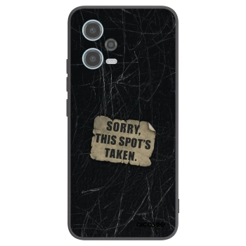 Picasee silikónový čierny obal pre Xiaomi Redmi Note 12 5G - SORRY