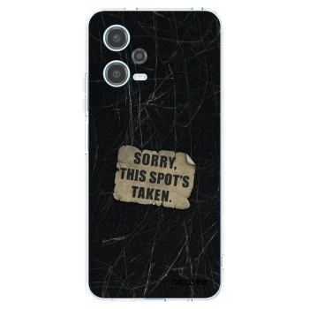 Picasee silikónový prehľadný obal pre Xiaomi Redmi Note 12 5G - SORRY