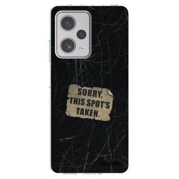 Picasee silikónový prehľadný obal pre Xiaomi Redmi Note 12 Pro+ 5G - SORRY