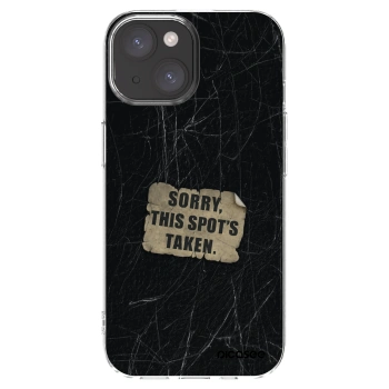Picasee silikónový prehľadný obal pre Apple iPhone 15 - SORRY