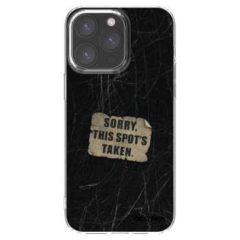 Picasee silikónový prehľadný obal pre Apple iPhone 15 Pro Max - SORRY