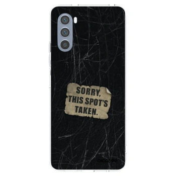 Picasee silikónový prehľadný obal pre Motorola Moto G62 - SORRY
