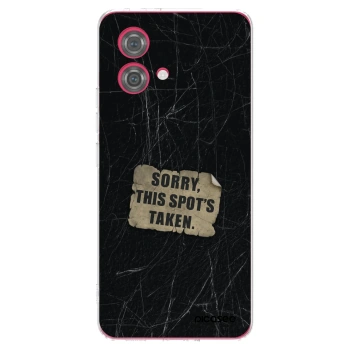 Picasee silikónový prehľadný obal pre Motorola Moto G84 5G - SORRY