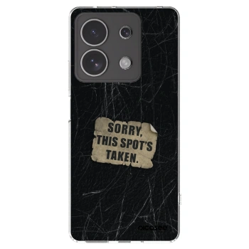 Picasee silikónový prehľadný obal pre Xiaomi Redmi Note 13 4G - SORRY