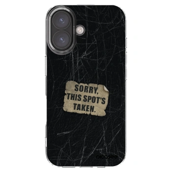 Picasee silikónový prehľadný obal pre Apple iPhone 16 - SORRY