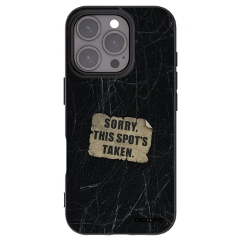 Picasee silikónový čierny obal pre Apple iPhone 16 Pro - SORRY