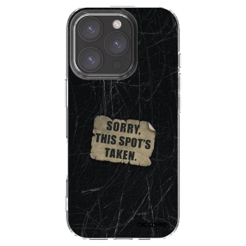 Picasee silikónový prehľadný obal pre Apple iPhone 16 Pro - SORRY