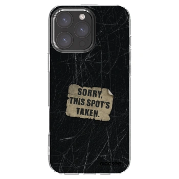 Picasee silikónový prehľadný obal pre Apple iPhone 16 Pro Max - SORRY